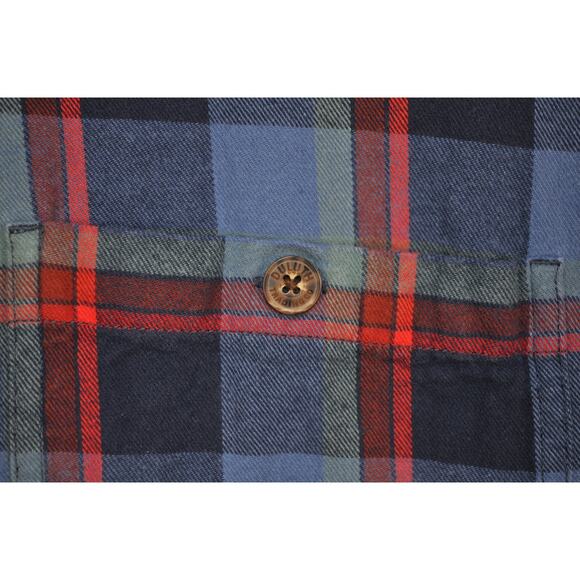 Duluth Trading Free Swingin Plaid 100% Cotton Flannel Shirt Mens 2XL Slim Fit - Picture 3 of 7